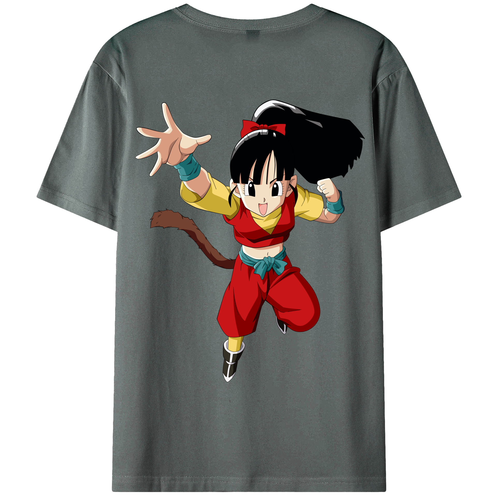 （画像用） ドラゴンボール パン DRAGON BALL Pan 綿100％ メンズ半袖Tシャツ（バックプリント） 通気性